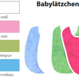 Baby-Lätzchen / Baumwolle/ 25 x 30 cm,verschiedene Farben